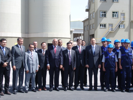 Mr Wang Jia'an attend celebration activity for running one year of Azerbaijan GEMIKAYA GROUP cement plant